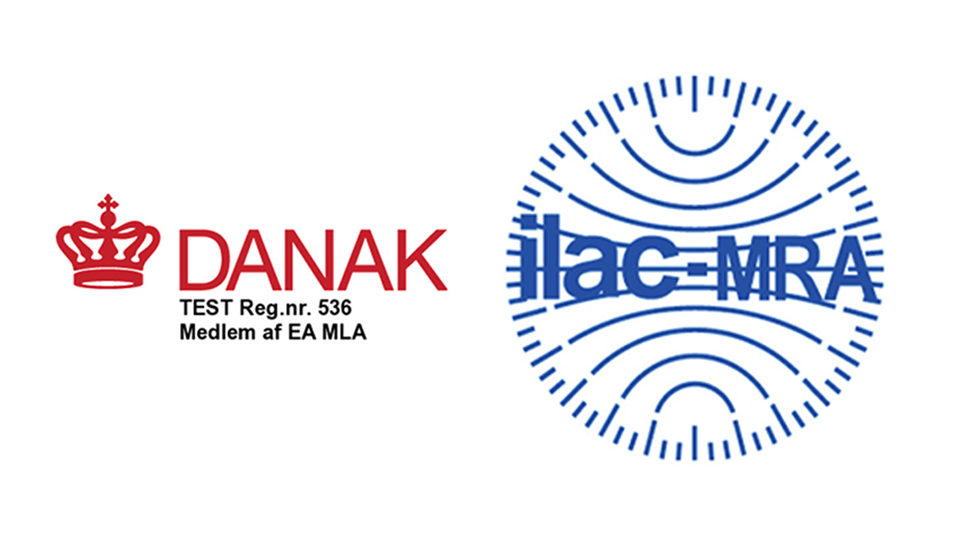 DANAK og ilac MRA logos